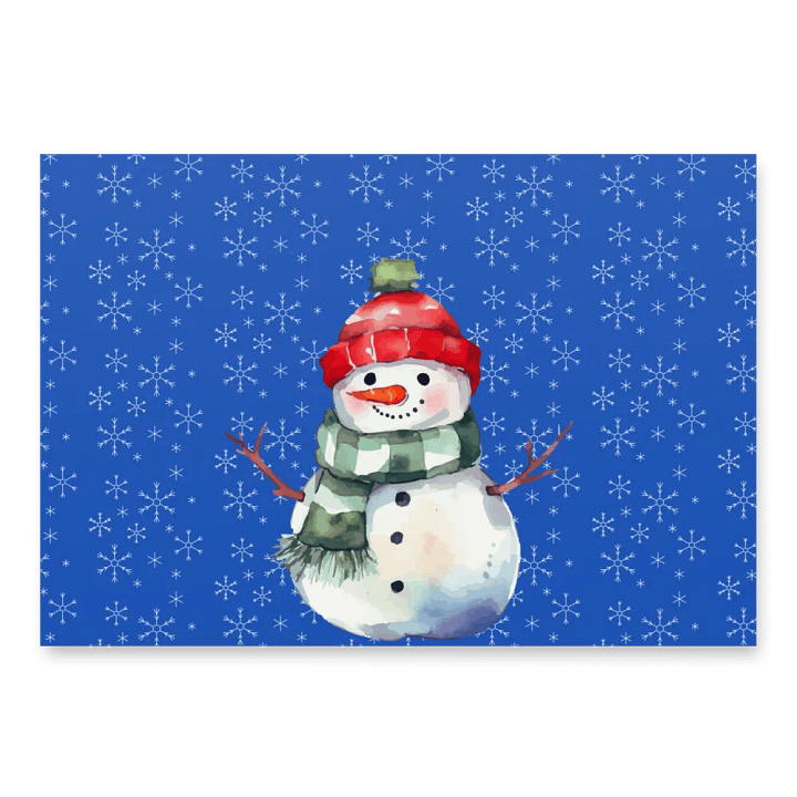 Cheerful Snowman Wrapping Paper Set product image (2)