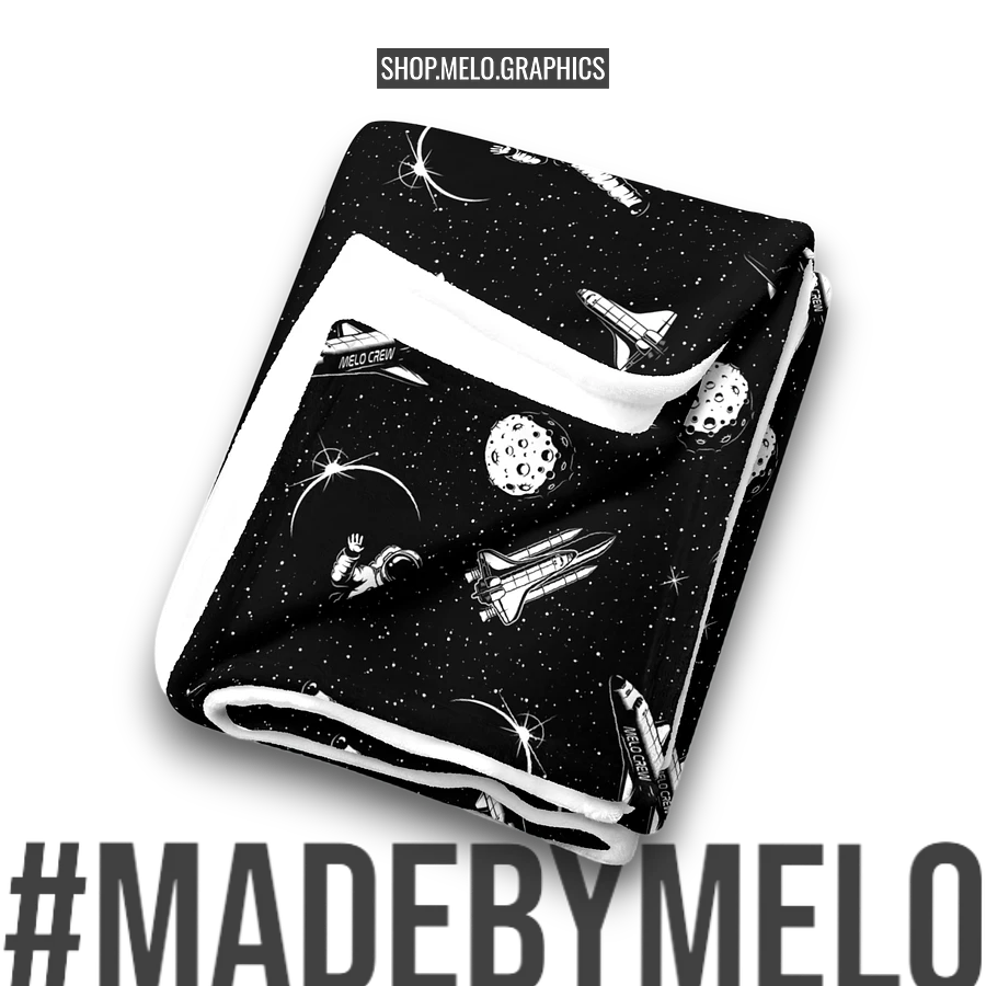 Spaced Out B&W - Blanket | #MadeByMELO product image (4)