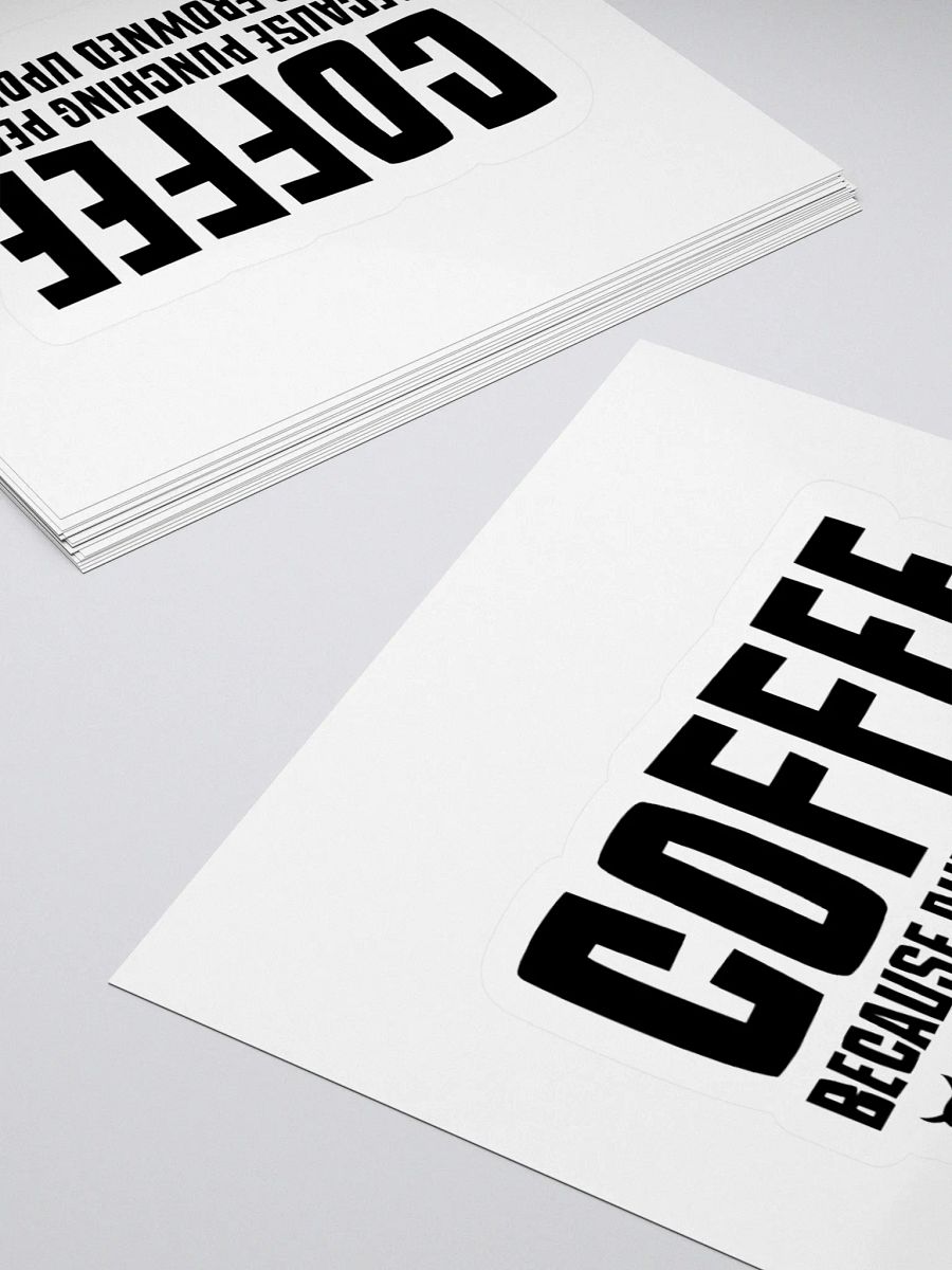 Punching People Is Frowned Upon Sticker product image (10)