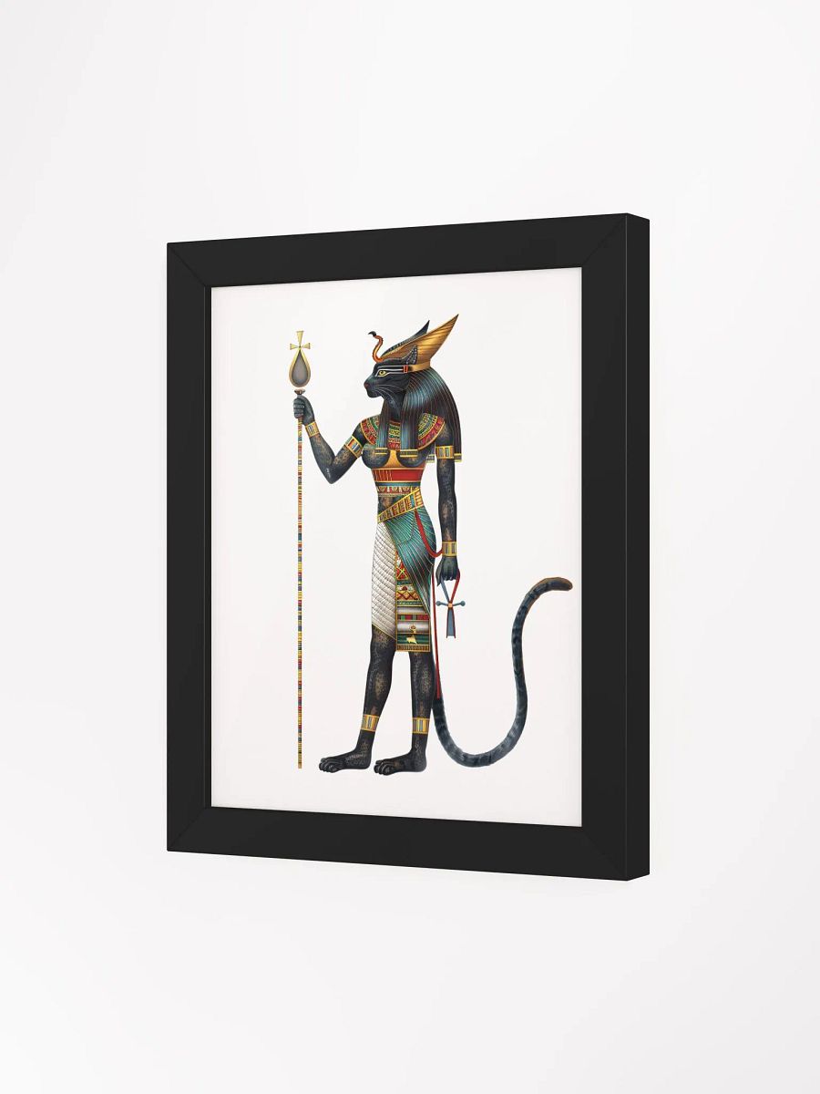Bastet - The Egyptian Cat Goddess Framed High-Quality Matte Poster product image (15)