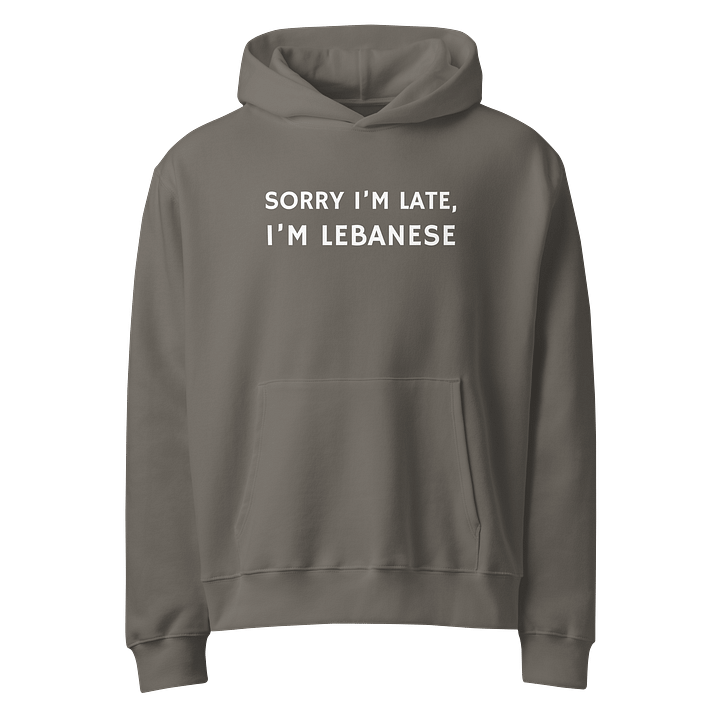 Sorry I'm Lebanese Oversized Hoodie product image (2)