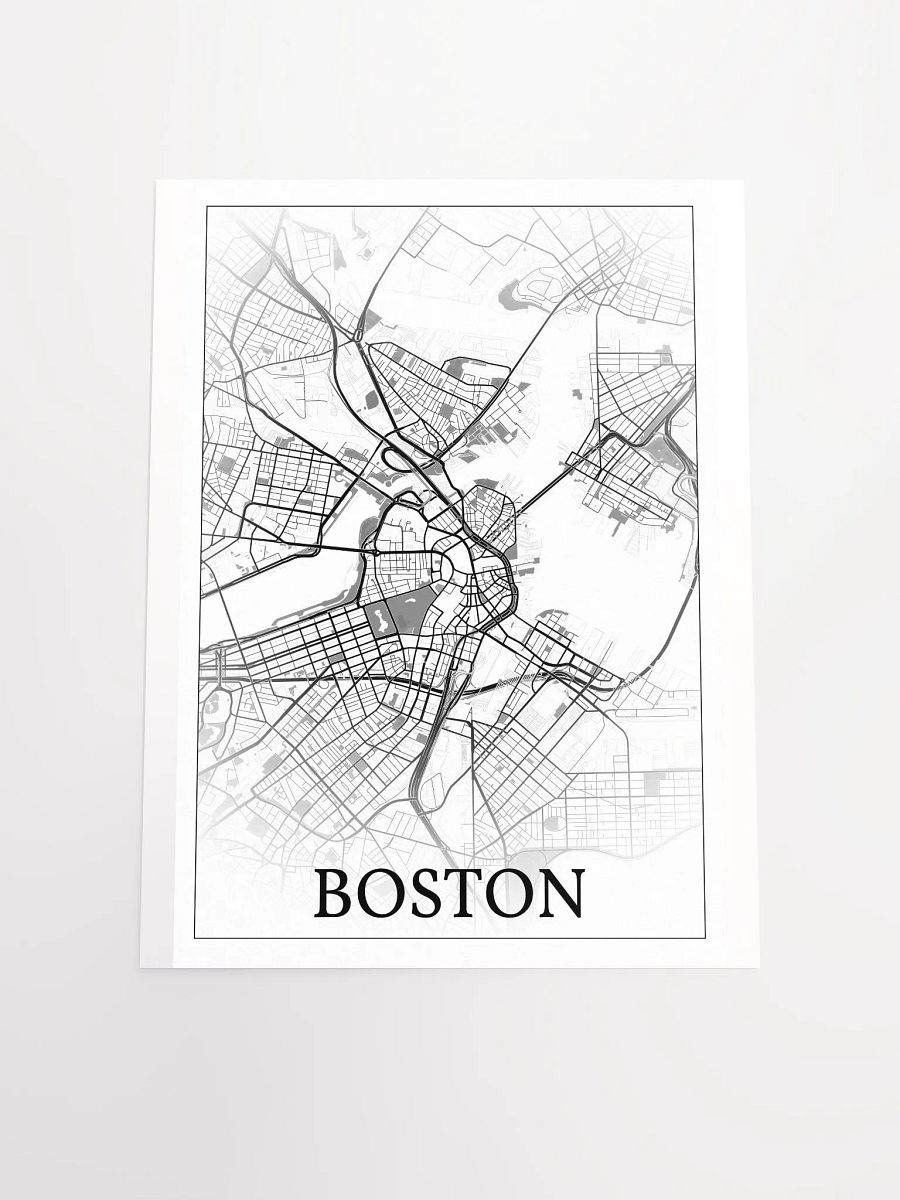 Boston, Massachusetts, USA, city map print product image (17)