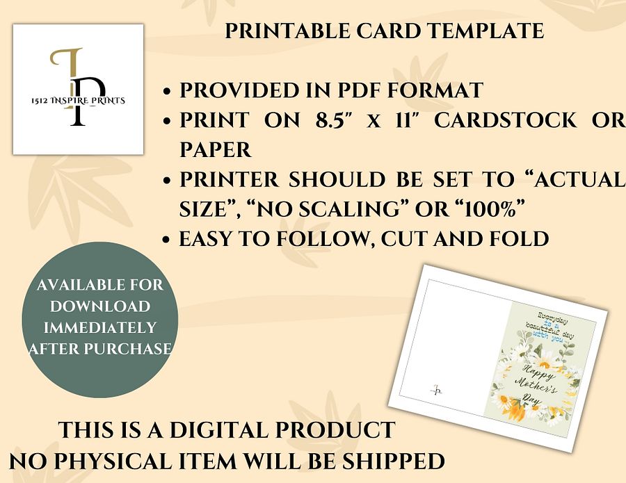Yellow Accents Mother's Day Card product image (3)