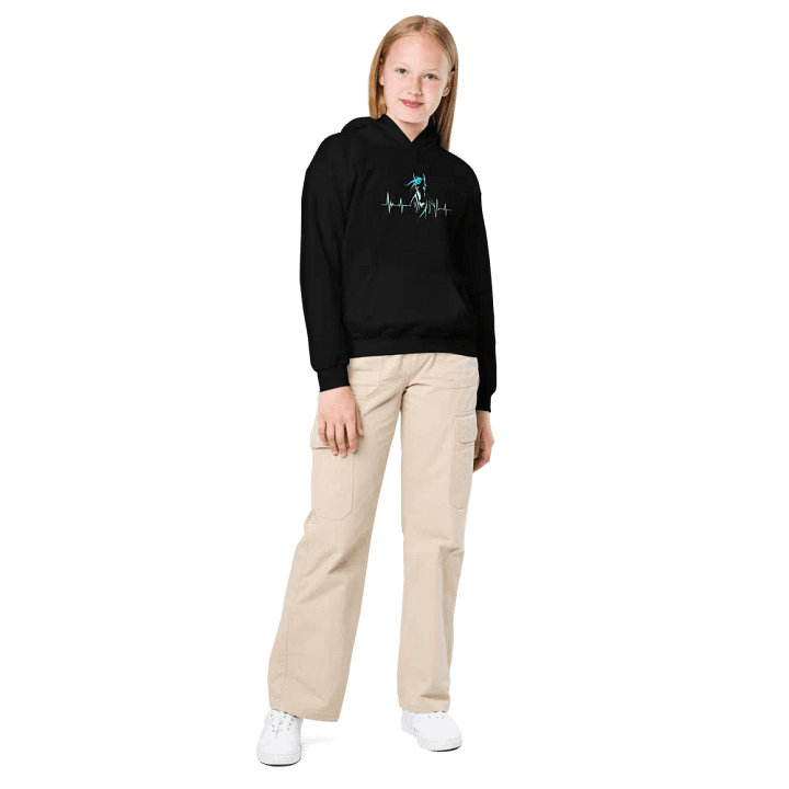 Horse Heartbeat Gildan Youth Heavy Blend Hoodie product image (2)
