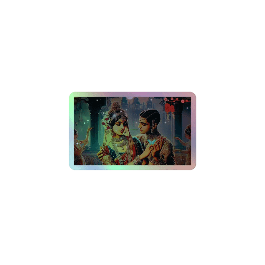 Holographic sticker #2 Rain Oldies Music Hindi Song purana 1920 product image (1)