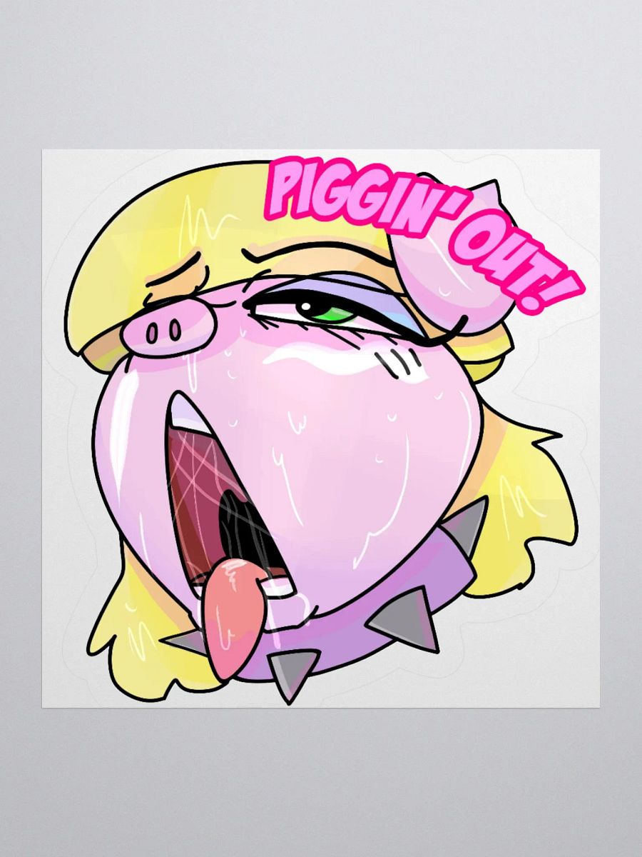 Piggin' out! Sticker product image (1)