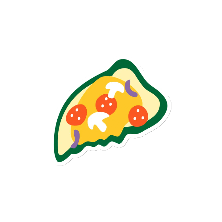 Pizza Party Die-Cut Magnets product image (2)