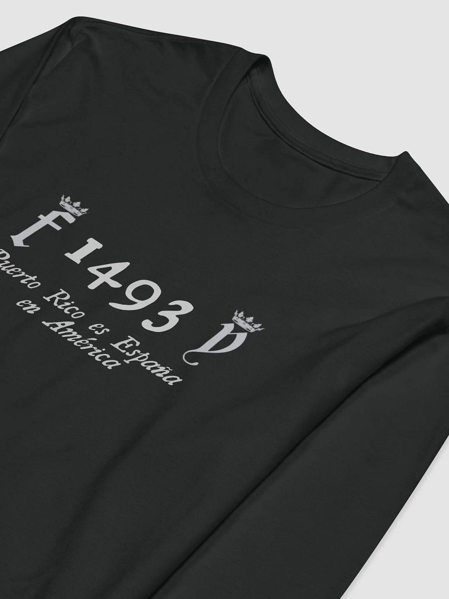 Camiseta manga larga negra - 1493 Puerto Rico es España en América product image (3)