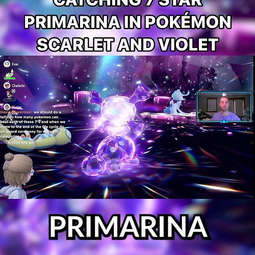 What Poké Ball did YOU use to catch 7 Star Primarina in Pokémon Scarlet and Violet? I went with the LOVE ball! CAN YOU FEEL T...