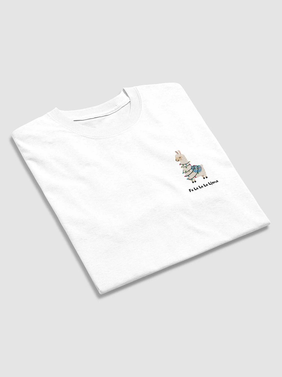 Christmas Women's T-Shirt | fa la la la llama | small print product image (2)