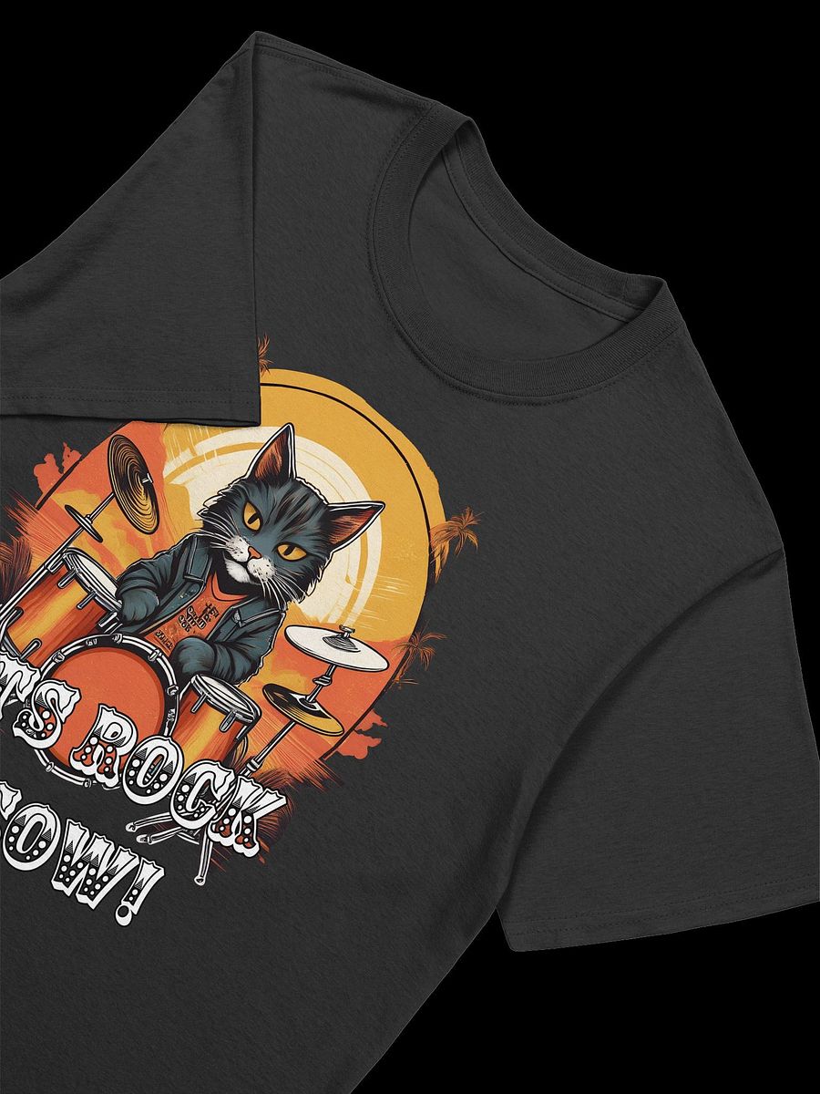 Rockin' Cat Drummer T-Shirt product image (9)