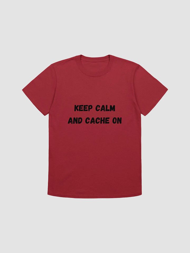 Keep calm and cache on - Casual and Relaxed Geocaching T-Shirt product image (5)