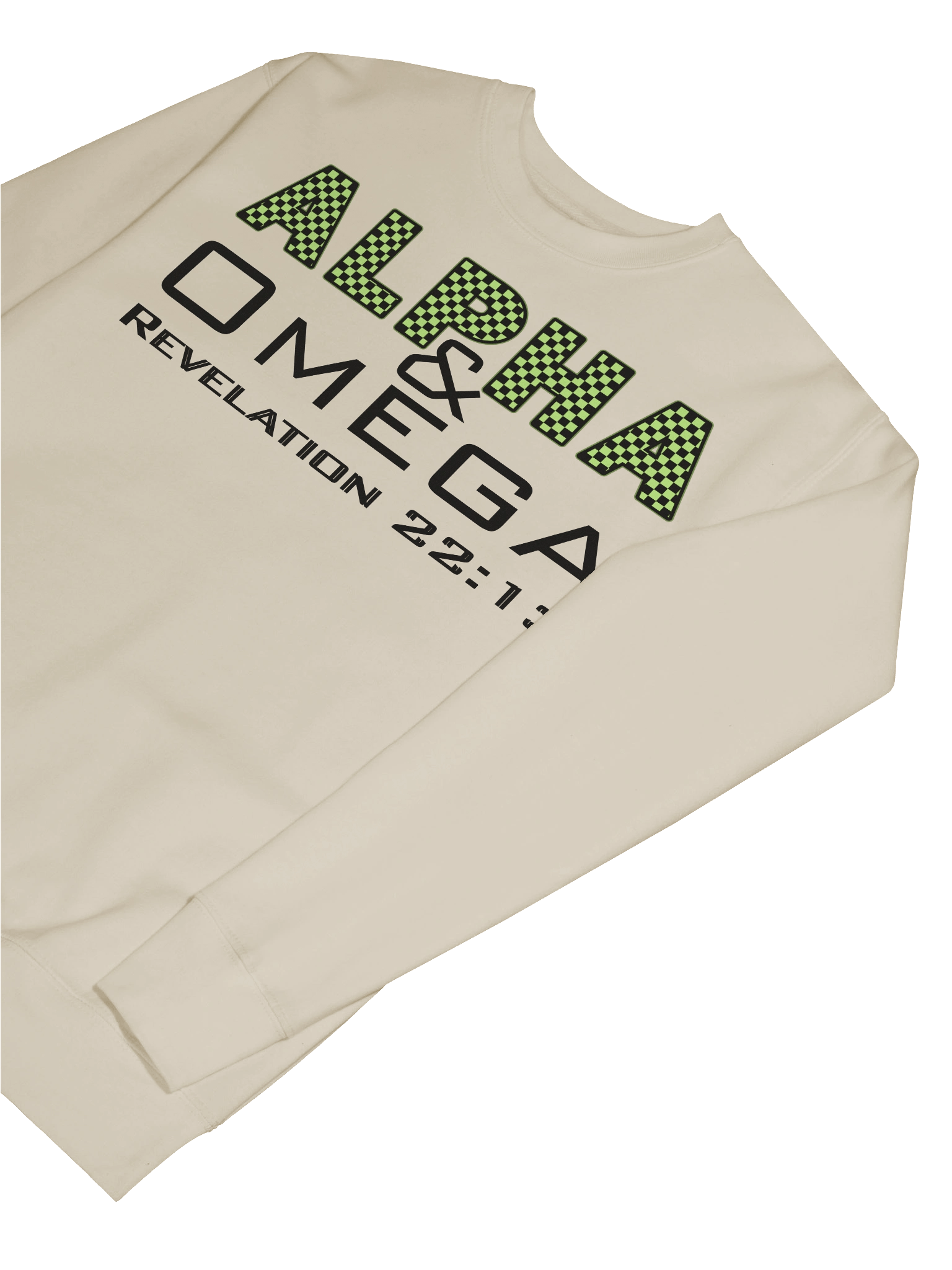 Alpha & Omega Christian SweatShirt | Jesus Christ Faith Sweater | Inspirational Bible Verse Shirt for Believers product image (6)