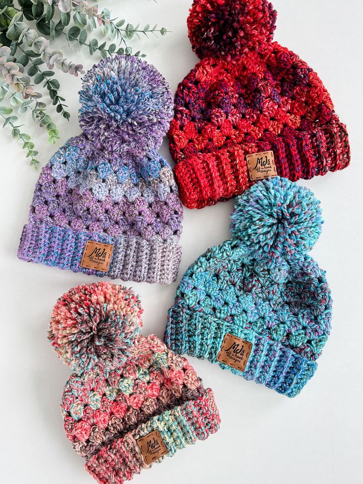 Chunky Granny Hat Crochet Pattern product image (2)
