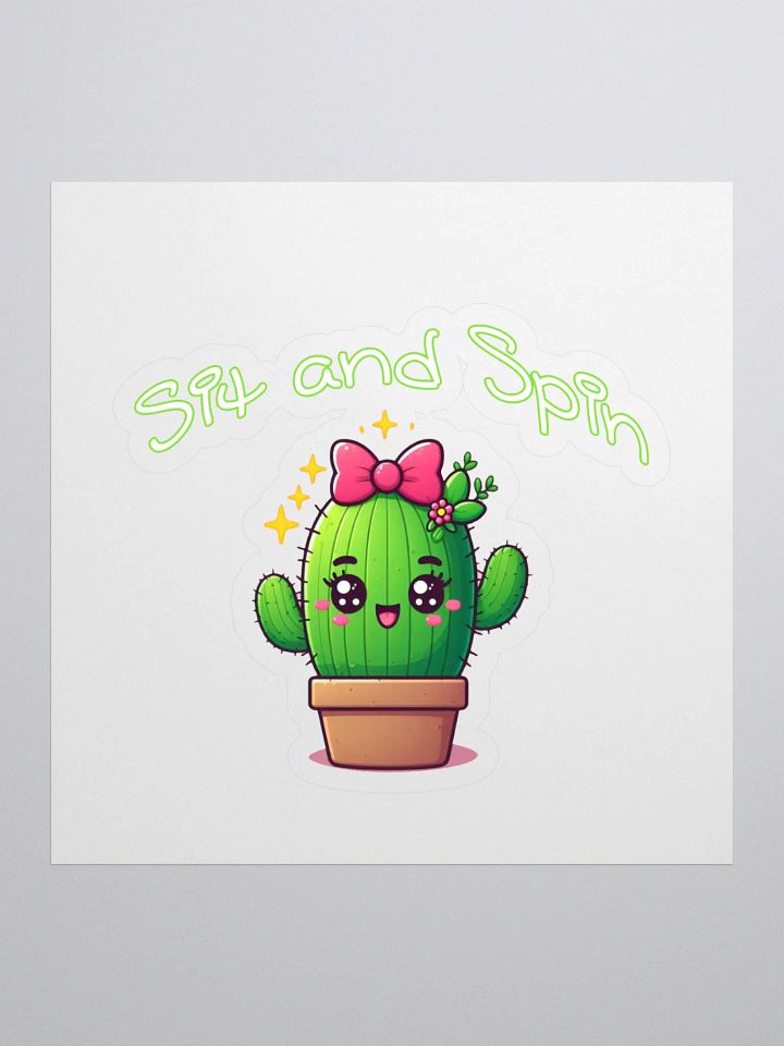 Sit and Spin Sticker product image (1)