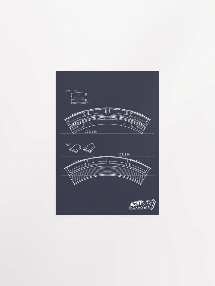 Spin Rhythm XD Wheel Blueprint Poster product image (1)