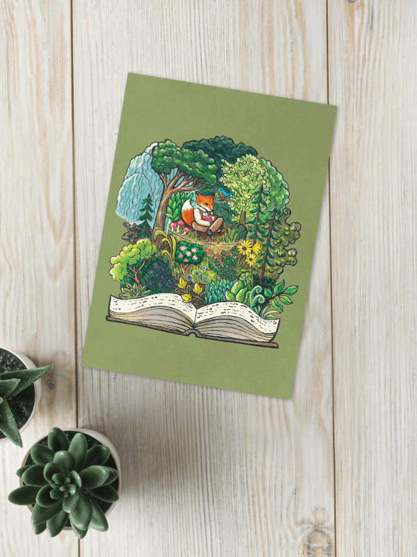 Fantasy Forest Fox Cake - Card product image (6)