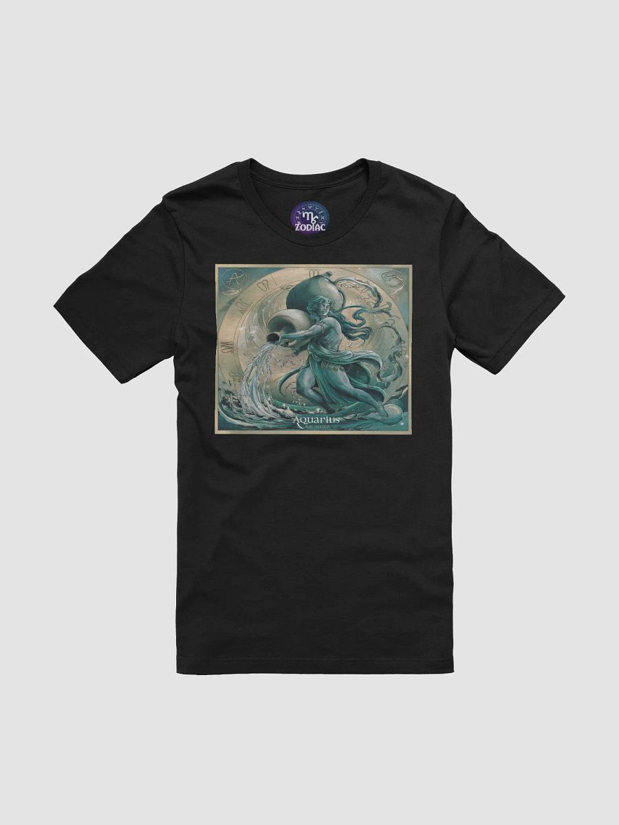 Unisex Aquarius Zodiac Supersoft T-Shirt with Mystical Design product image (3)