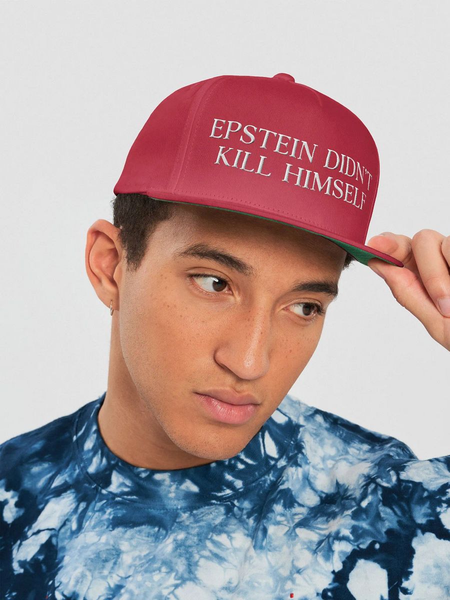 Epstein Didn’t Kill Himself Red fold hat product image (5)
