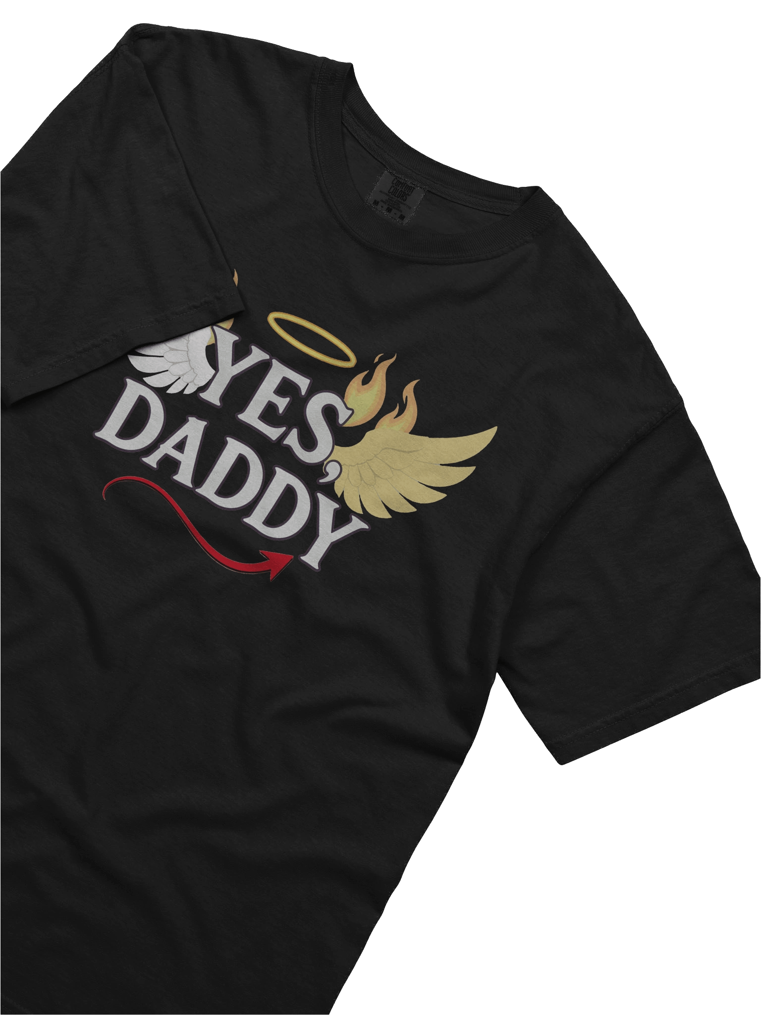 YES DADDY Tee | Angel vs Devil Edition | Comfort Colors 1717 Premium Cotton product image (4)