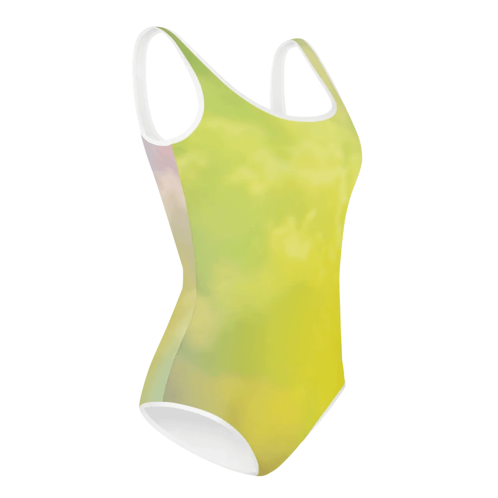 Blur cloud rainbow Design Youth One Piece Swimsuit - V9 product image (3)