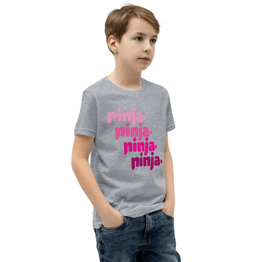 Quad Ninja Kids Tee: Pink product image (4)