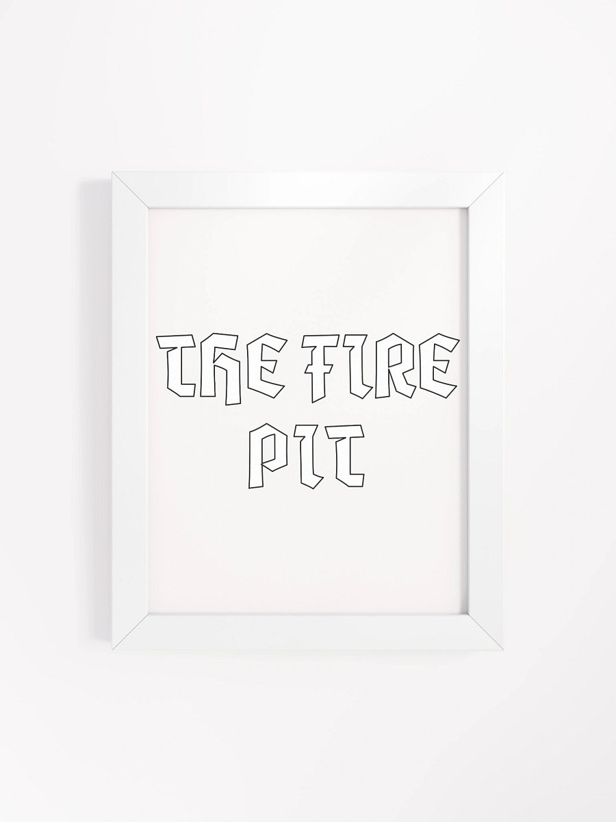 Inferno Typography: Framed Matte Poster product image (16)