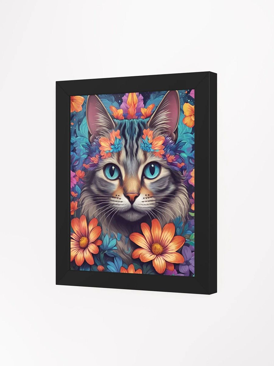 Floral Feline Fantasy Framed Poster product image (3)