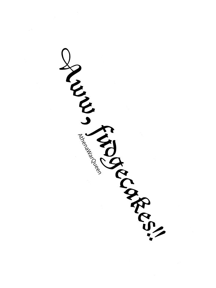 “Aww, Fudgecakes!!” Vinyl Sticker product image (2)