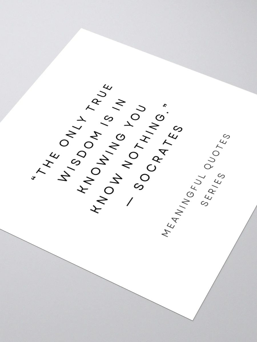 Wisdom in Stickers: Socrates Quote product image (5)