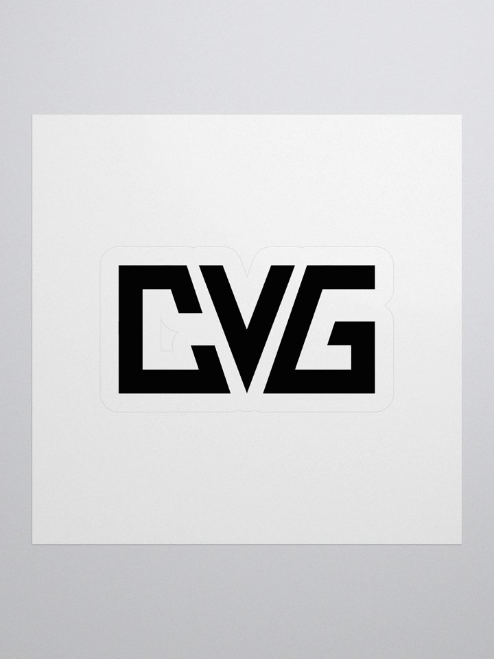 CVG Black Logo Kiss-Cut Sticker product image (2)