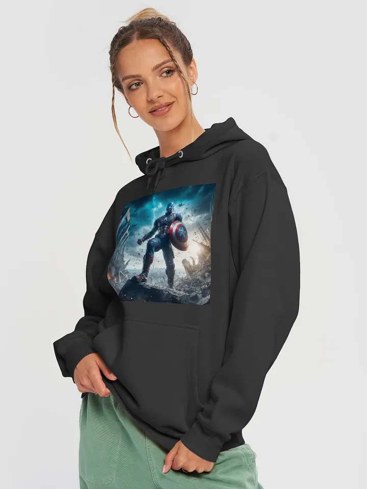 Captain America Premium Unisex Pullover Hoodie [Frontside Print] product image (1)