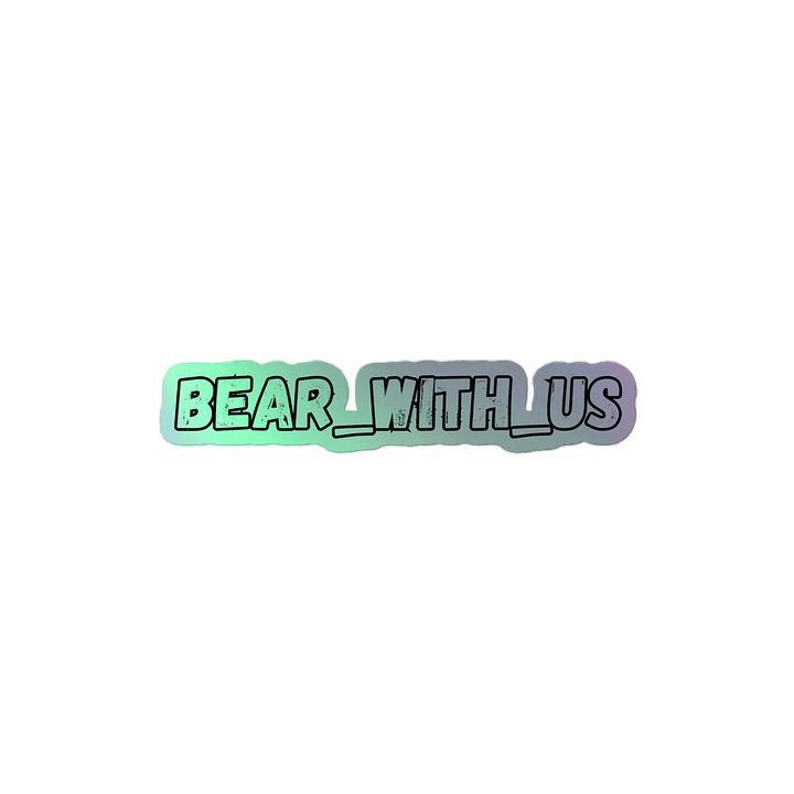 Bear With Us Logo Sticker product image (2)