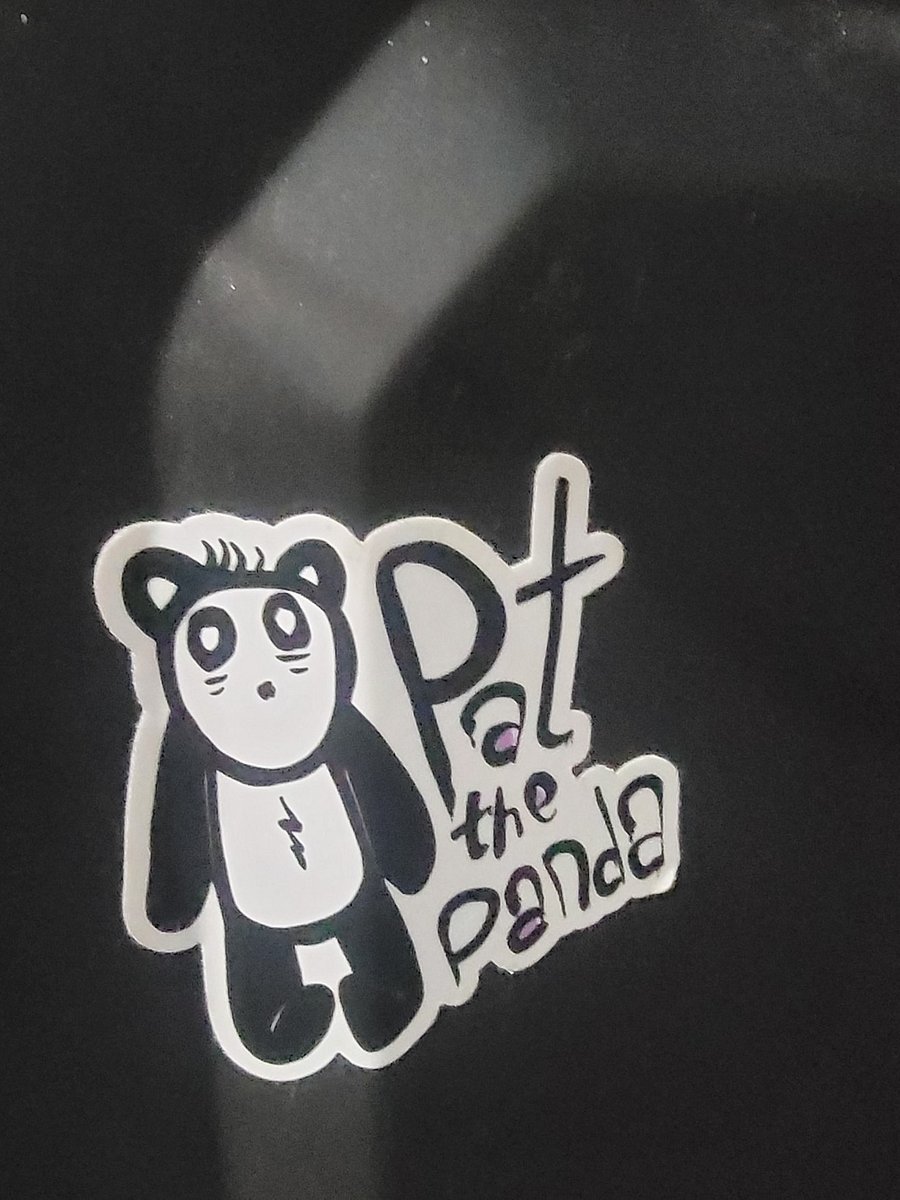 Pat the Panda w/ Name Vinyl Sticker product image (2)