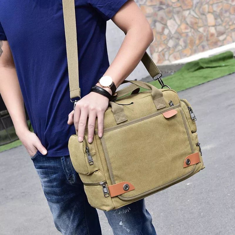 Men Crossbody Canvas Shoulder Bags Boy Messenger Bags Man Handbags Travel Bag product image (5)