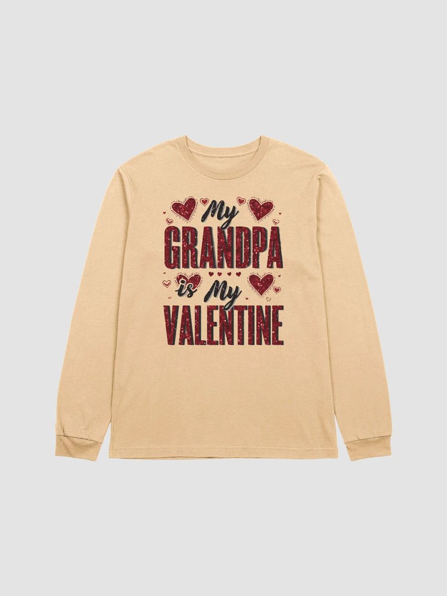 Glittery Grandpa Valentine Long Sleeve Tee product image (17)