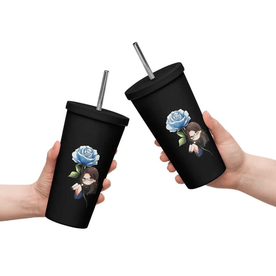 Whovie Rose 20oz Insulated Tumbler with a Straw product image (14)