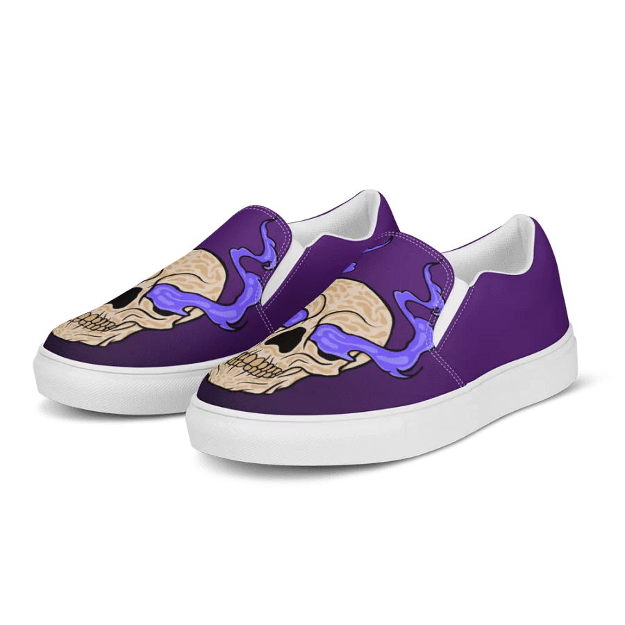 Men's Ethereal Flame Skull Slip-On Shoes product image (3)
