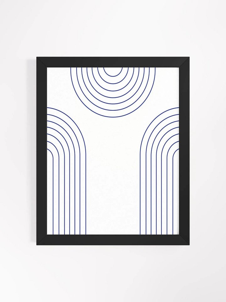 Ethereal Blue Arcs Framed Poster product image (4)