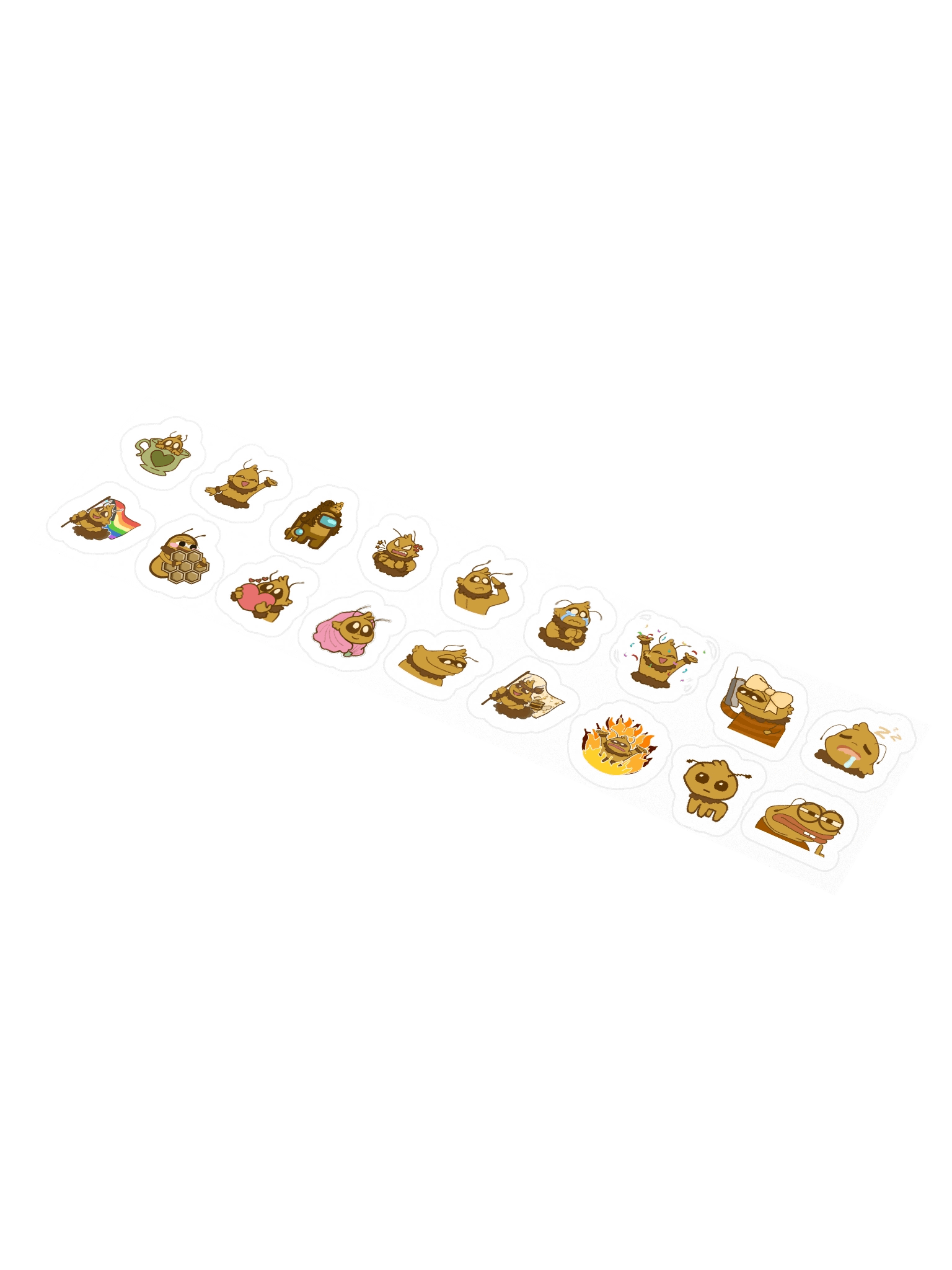 Follower + Tier 1 Emote Stickers (Full Set) product image (1)