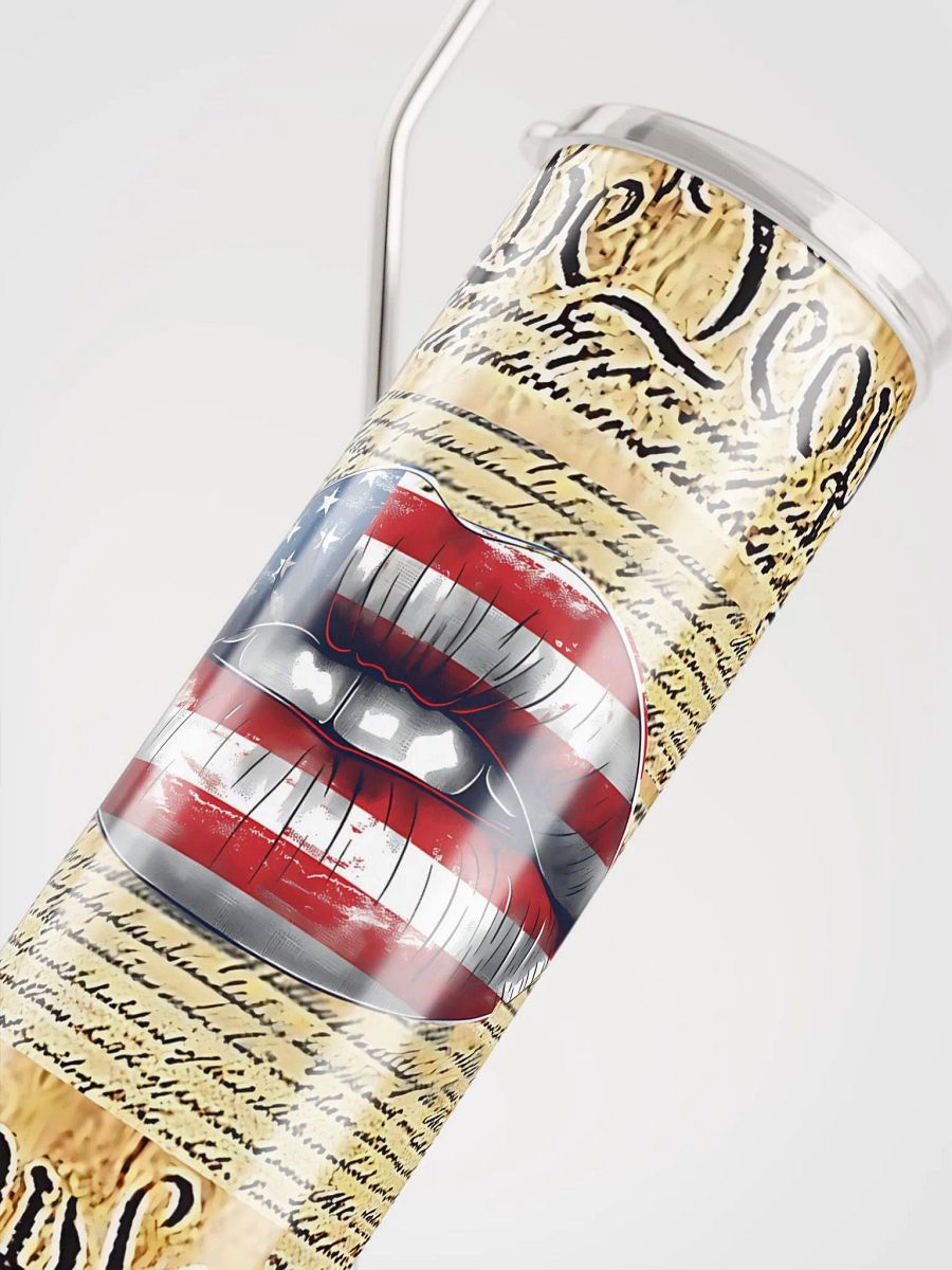 Patriotic Lips Stainless Steel Tumbler product image (4)