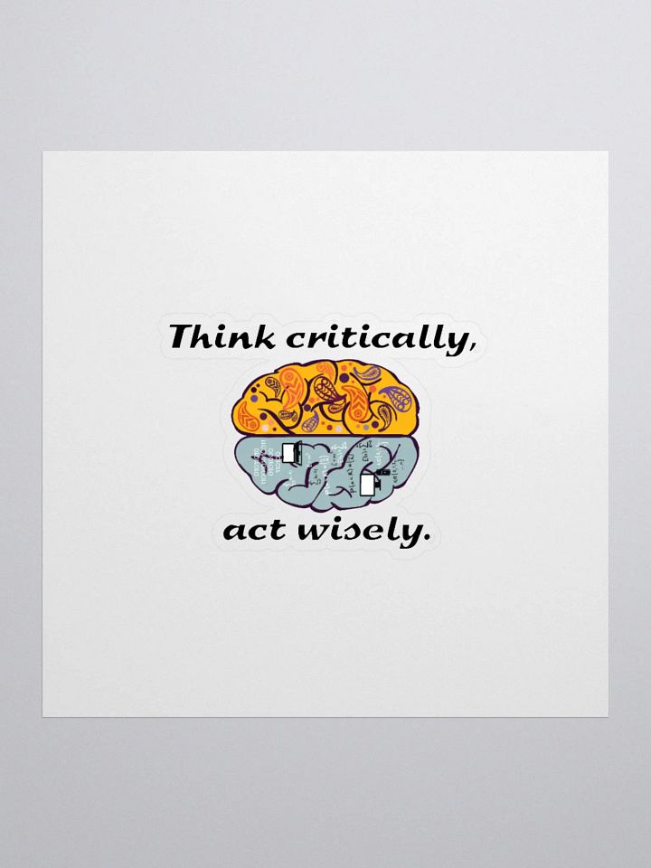Think critically, act wisely. product image (1)