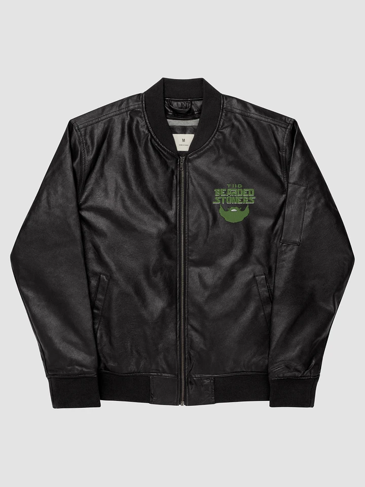 [Stoner] Faux Leather Bomber Jacket - Threadfast Apparel 395J -1 product image (1)