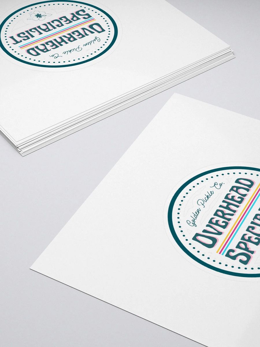 Overhead Specialist Kiss Cut Stickers product image (15)