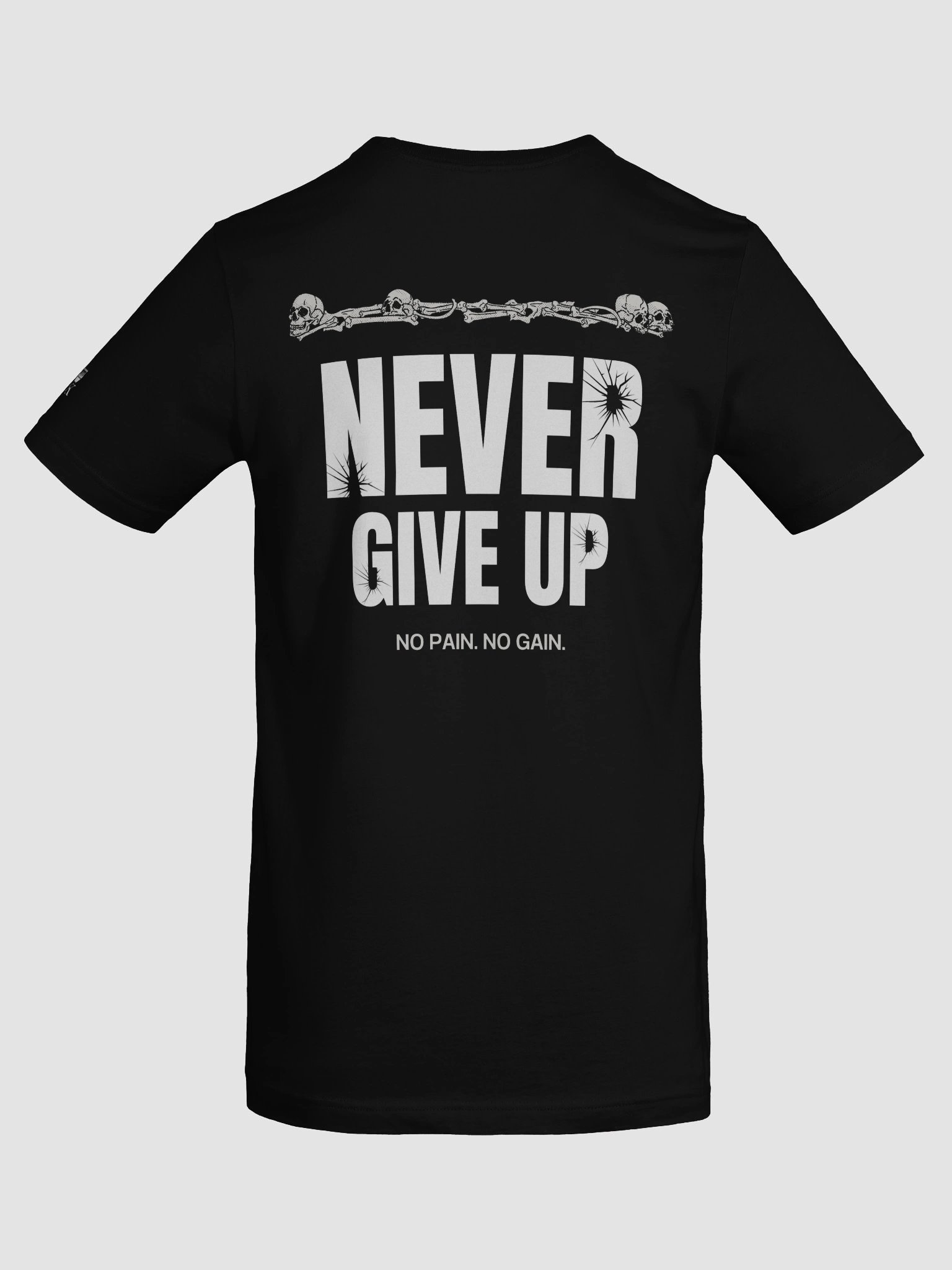 Never Give Up: No Pain, No Gain Regular Fit T-shirt product image (8)