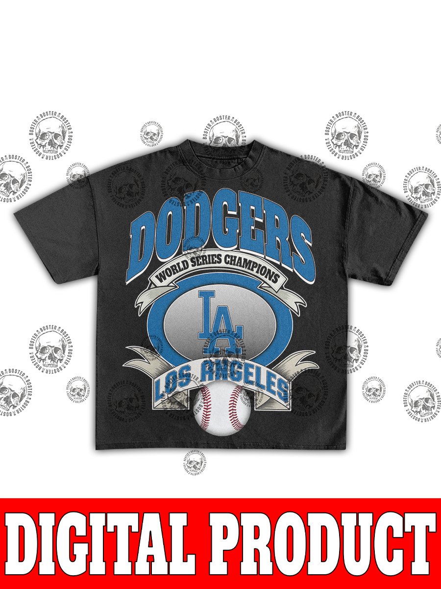 Los Angeles Dodgers World Series Champions Metallic Shield Graphic product image (1)