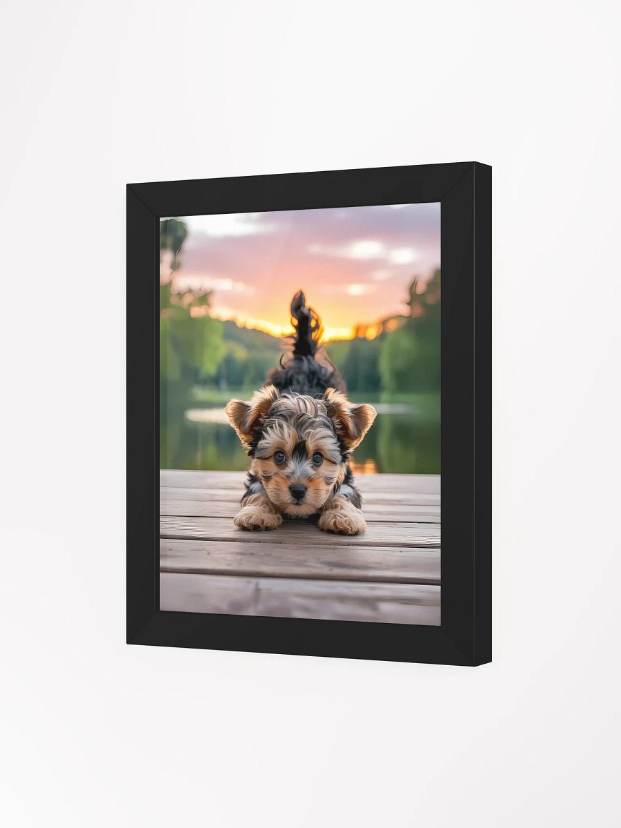 Sunset Pup Playtime Framed Poster product image (4)