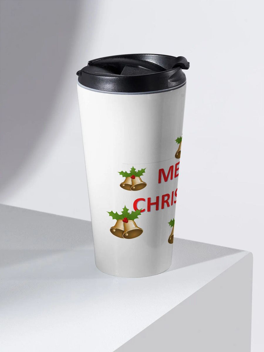 Golden Bells Merry Christmas Stainless Steel Travel Mug product image (2)