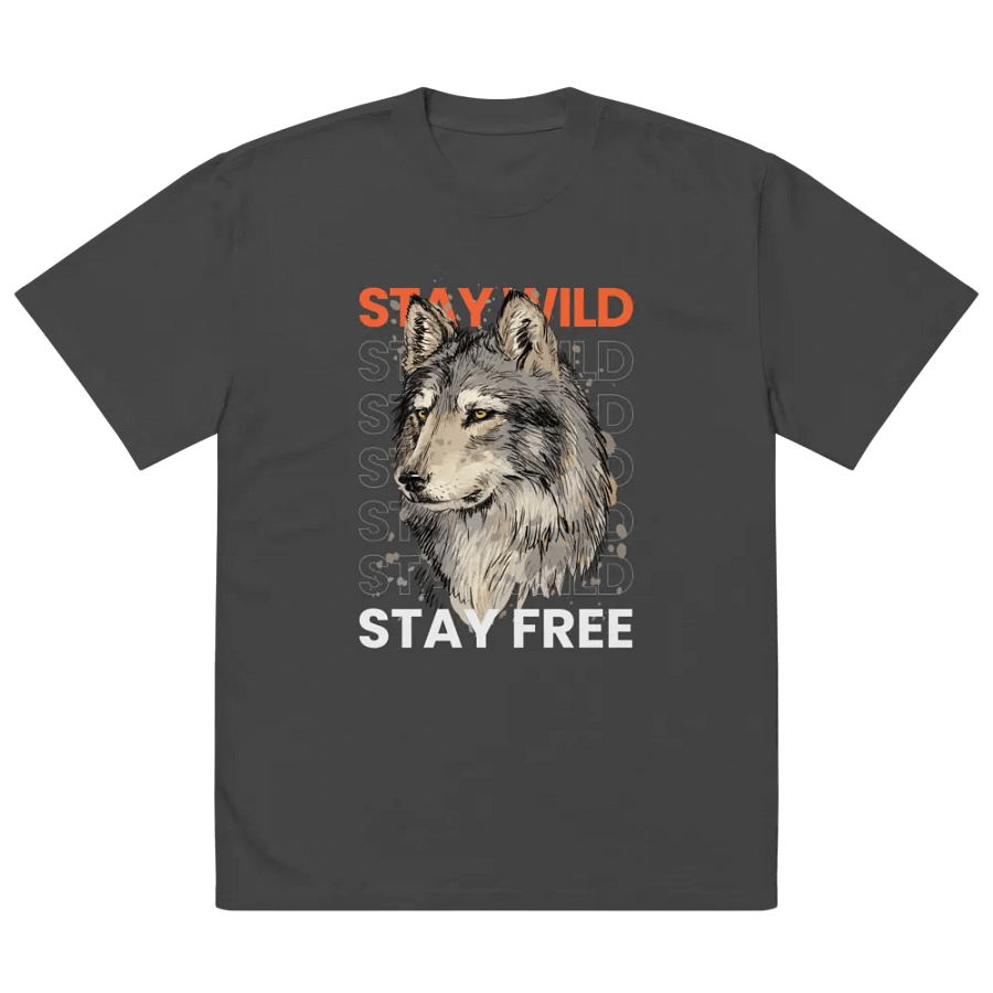 Wild Wolf Graphic Faded T-Shirt product image (5)