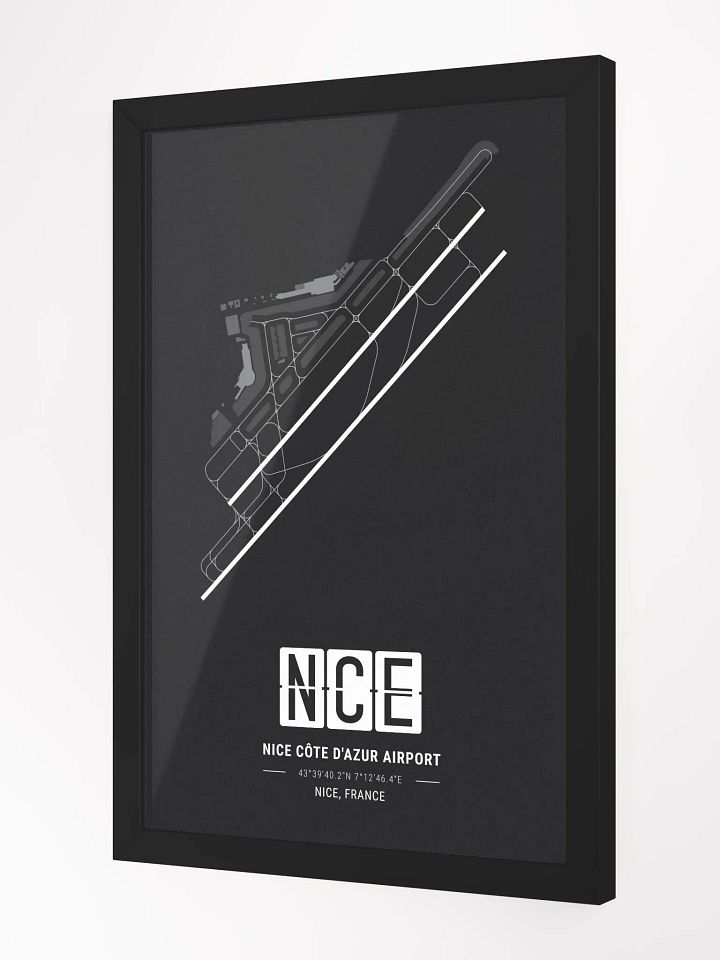Framed Airport NCE Premium Map On Matt Paper product image (2)